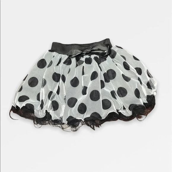 Gray Polkadot Tutu  Skirt - Picture 1 of 4